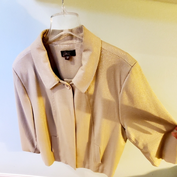 Swing Blazer Cream plus size 20 woman - Picture 2 of 8